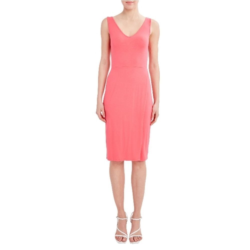 Women's V-Neck Soft Jersey Midi Dress Size M NWOT